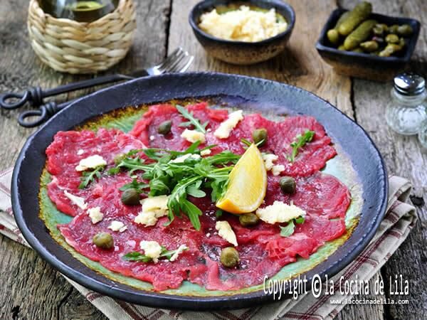 Carpaccio de ternera