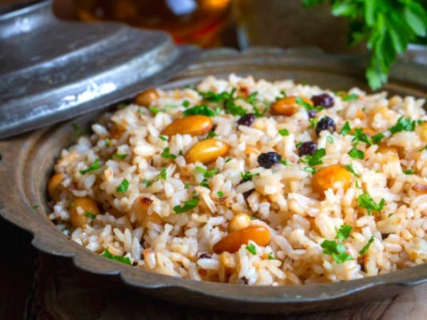 Receta de Arroz con frutos secos