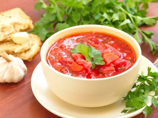 Receta de sopa borscht