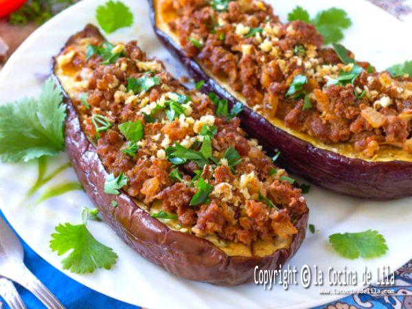 Receta de berenjenas rellenas de carne