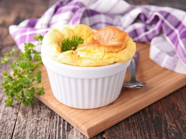 Receta de soufflé de queso