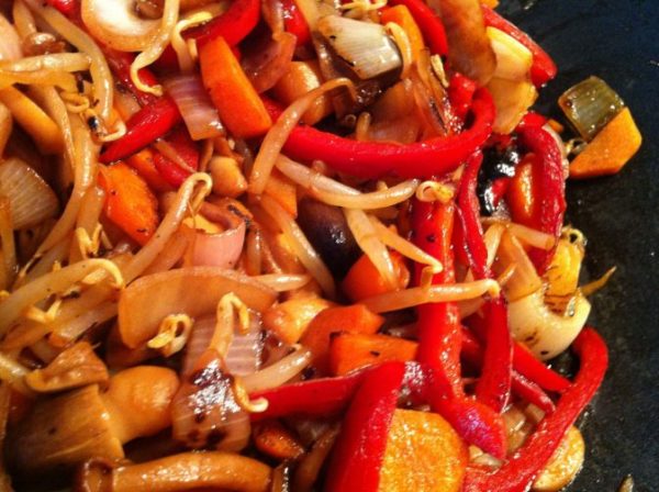 wok de verduras