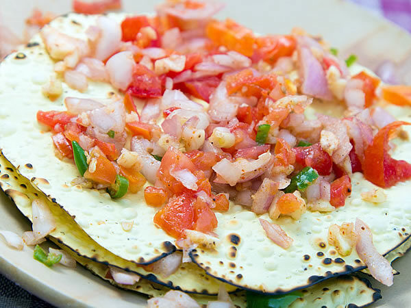 Receta de pipirrana para papadums