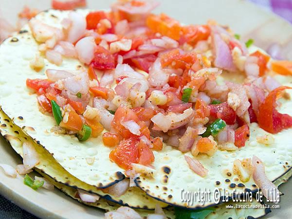 Receta de pipirrana para papadums