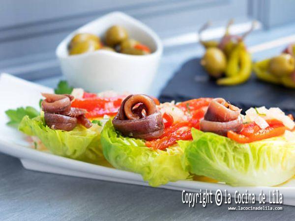 Cómo hacer ensalada de cogollos y anchoas