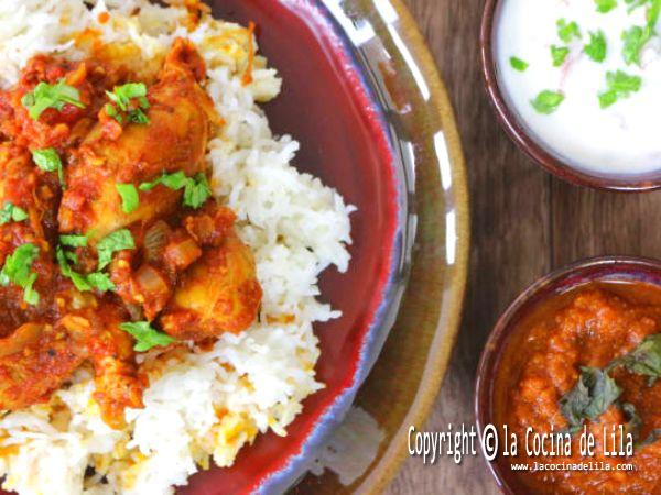 Receta de pollo tikka masala