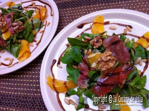 ensalada con jamon