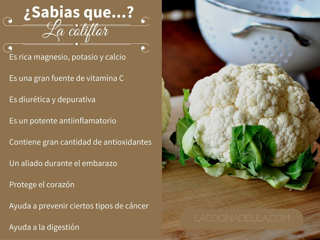 Propiedades de la coliflor