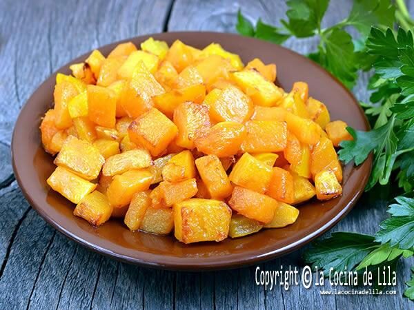 Calabaza frita