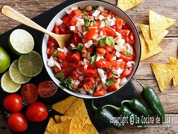 Cómo hacer pico de gallo