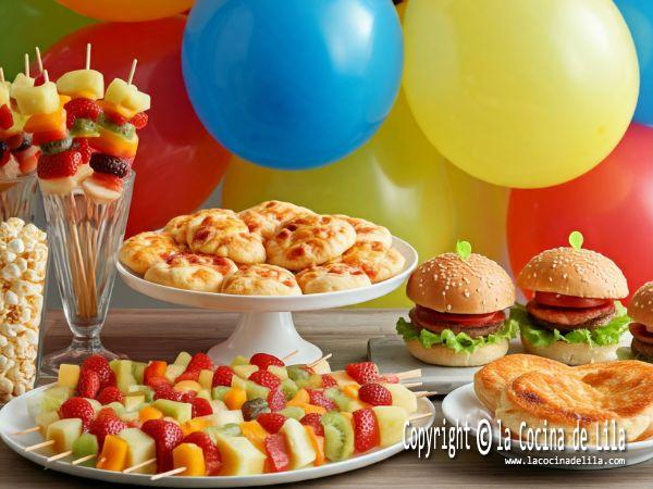 aperitivos para cumpleaños infantiles