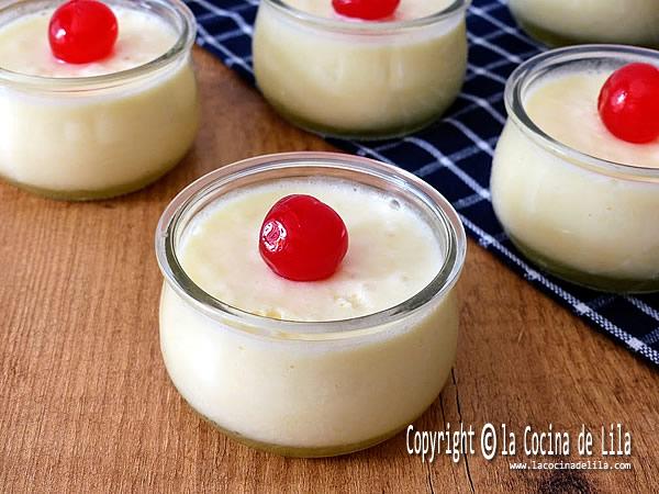 Crema de piña, postre fácil sin azúcar