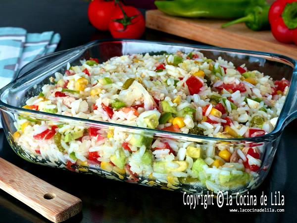 Cómo hacer ensalada de arroz