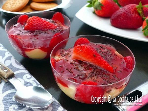 Cómo hacer trifle de fresa