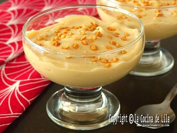 Receta de natillas de turrón