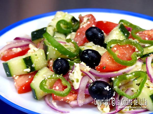 Cómo hacer ensalada griega