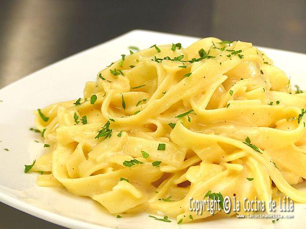 Receta de pasta Alfredo