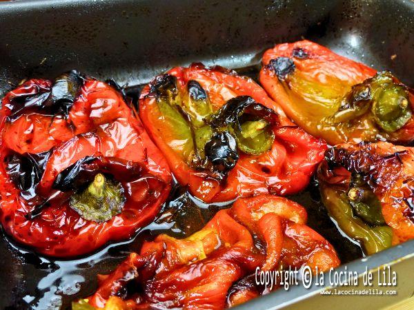 Receta de pimientos asados al horno