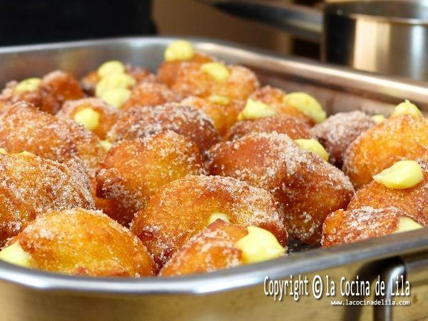 Receta de buñuelos de crema