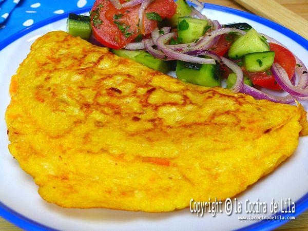 Receta de tortilla de zanahoria