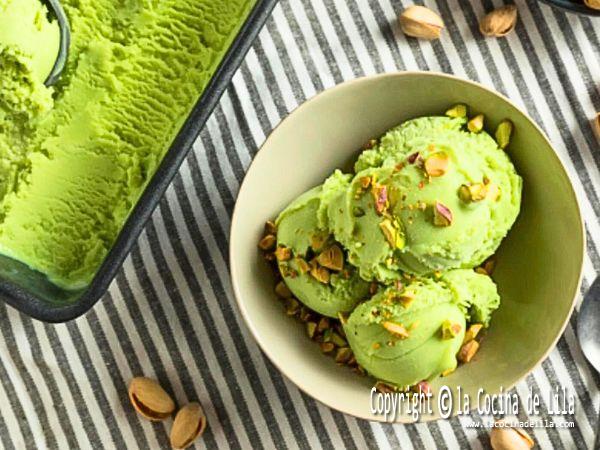 helado de pistacho